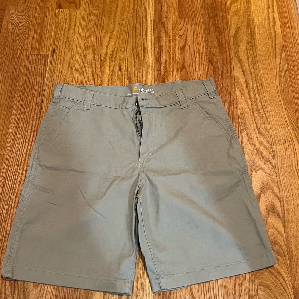 Carhartt Men's Tan Flat Front Shorts